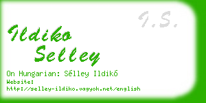 ildiko selley business card